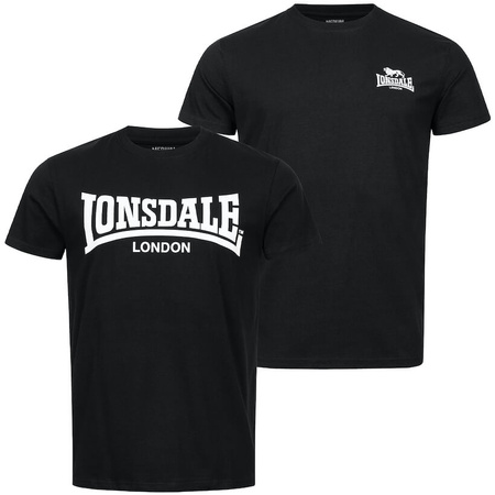T-shirt Lonsdale PIDDINGHOE czarny - dwupak