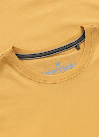 T-shirt PIT BULL SKULL SURF pale yellow