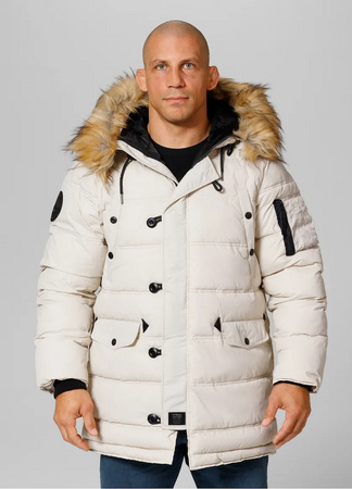 Kurtka parka PIT BULL KINGSTON II off white