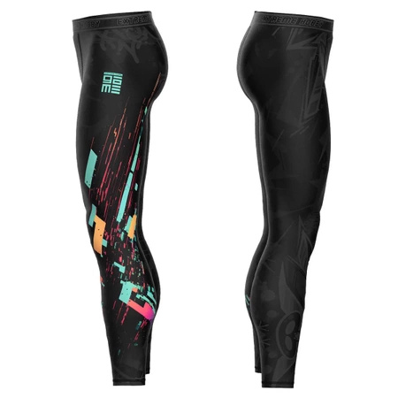 Legginsy męskie  EXTREME HOBBY CYBER ANIMALS czarny