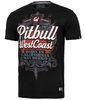 T-shirt PIT BULL BORN IN CALIFORNIA czarny