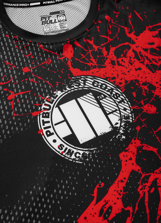 Koszulka sportowa MESH Performance PIT BULL BLOOD DOG 2 długi rękaw czarny