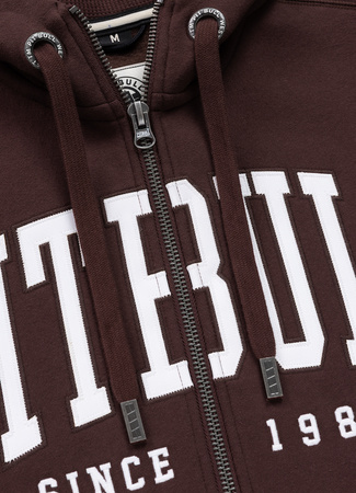 Bluza PIT BULL NORTON bordowa rozpinana