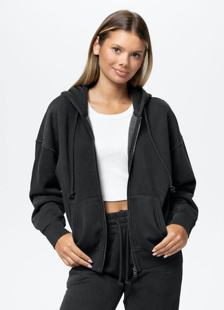 Damska bluza PIT BULL Washed LOVIA WMN dark graphite rozpinana