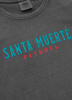 T-shirt damski PIT BULL Denim Washed SANTA MUERTE 25 WMN grafitowe