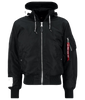 Kurtka ALPHA INDUSTRIES MA-1 ZHP czarna 118101 03