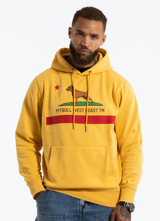 Bluza PIT BULL WASHED CALIFORNIA FLAG washed yellow kaptur