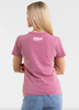 T-shirt damski PIT BULL Denim Washed ANGEL LOGO pink