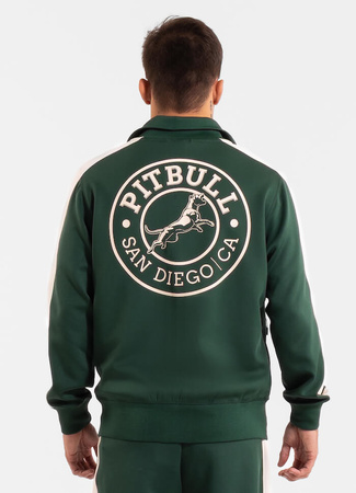 Bluza PIT BULL OLDSCHOOL SAN DIEGO CA zielona (bottle green) stójka
