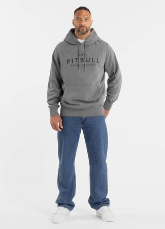 Bluza PIT BULL WASHED MT FUJI washed grey kaptur