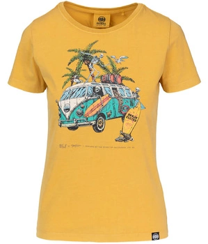 T-shirt damski PIT BULL Denim Washed BEACHBREAK WMN washed yellow