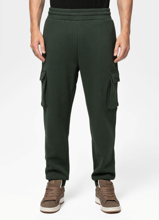 Spodnie dresowe bojówki PIT BULL CYPRESS SPORT zielone (dark green)
