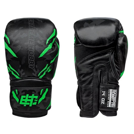 Rękawice Bokserskie EXTREME HOBBY BLACK PANTHER czarno-zielone