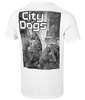 T-shirt PIT BULL CITY OF DOGS biały