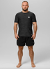 T-shirt PIT BULL SMALL LOGO CASUAL SPORT czarny (black melange)