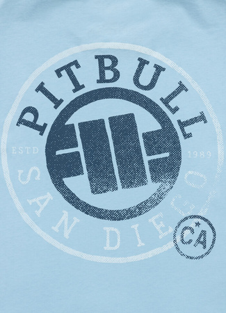 T-shirt PIT BULL SD STAMP light blue