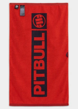 Ręcznik kąpielowy PIT BULL GYM HILLTOP grafitowo/czerwony 88x52 cm