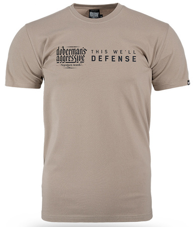 T-shirt DOBERMANS DEFENSE ARMY TS356 beżowy