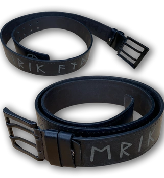 Skórzany pasek ERIK & SONS TYSO czarny