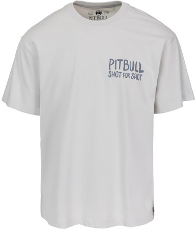 T-shirt PIT BULL Loose Fit SHOT FOR SHOT white blue