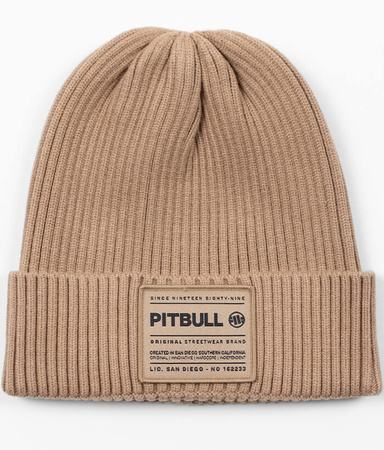 Czapka zimowa PIT BULL DOCK beżowa (sand)