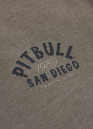 T-shirt PIT BULL Denim Washed RAW EDGE PACIFIC taupe