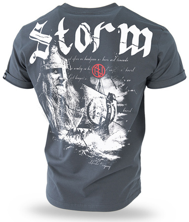 T-shirt DOBERMANS STORM TS151 stalowy