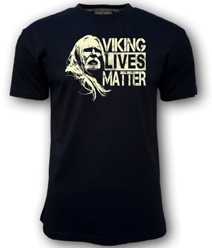T-shirt ERIK & SONS VIKING LIVES MATTER czarny