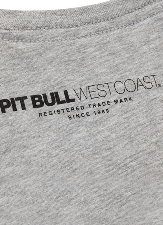 T-shirt PIT BULL CLASSIC LOGO szary