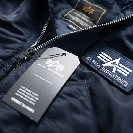 Kurtka ALPHA INDUSTRIES 45P HOODED niebieska (rep.blue) 144103 07
