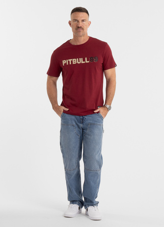 T-shirt PIT BULL DOG 89 bordowy