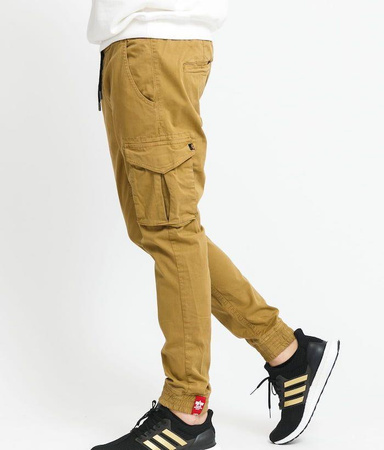 Spodnie ALPHA INDUSTRIES COTTON TWILL JOGGER beżowe 116202 13
