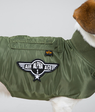 Kurtka dla psa ALPHA INDUSTRIES DOG MA-1 oliwkowa (sage green) 138966 01