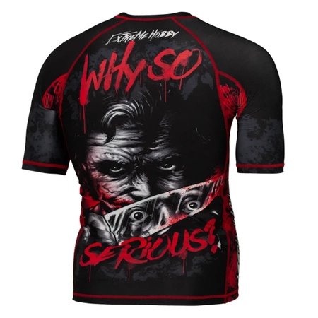 Short sleeve rashguard EXTREME HOBBY WHY SO SERIOUS czarny