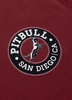 T-shirt PIT BULL SAN DIEGO CA BLACK bordowy