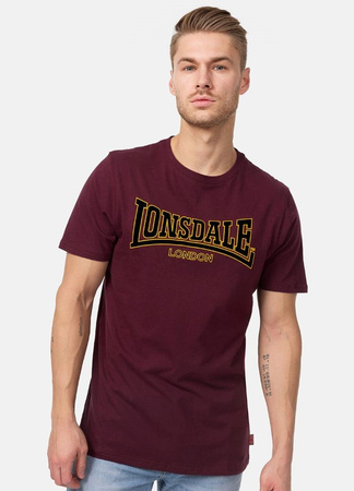 T-shirt Lonsdale CLASSIC bordowy