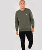 Bluza ALPHA INDUSTRIES SMALL LOGO oliwkowa (dark olive) prosta 188307 142