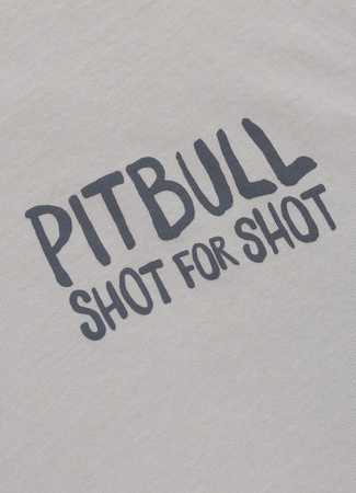 T-shirt PIT BULL Loose Fit SHOT FOR SHOT white blue