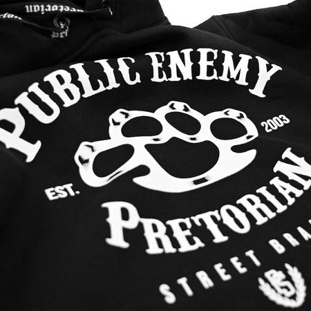 Bluza PRETORIAN PUBLIC ENEMY czarna kaptur