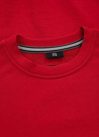 Bluza PIT BULL SMALL LOGO TERRY czerwona prosta