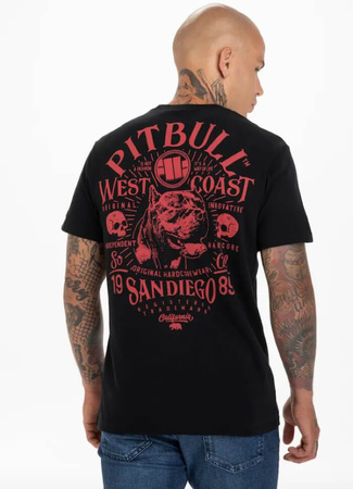 T-shirt PIT BULL Garment Washed SAN DIEGO 89 210 czarny