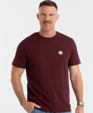 T-shirt PIT BULL SMALL LOGO 25 ciemnobordowy (dark burgundy)