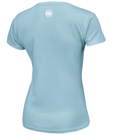 T-shirt damski PIT BULL R slim fit WMN błękitny