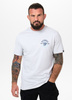 T-shirt PIT BULL SKULL SURF white blue