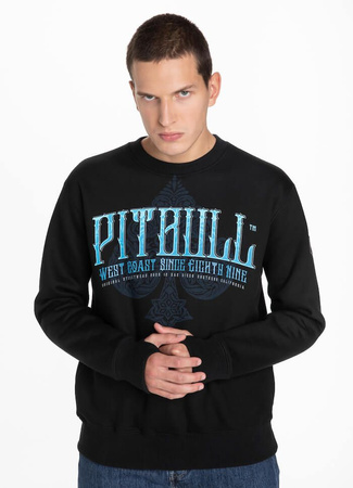 Bluza PIT BULL BLUE SKULL czarna prosta