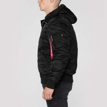 Kurtka ALPHA INDUSTRIES MA-1 HOODED czarna 158104 03