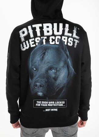 Bluza PIT BULL BLACK DOG czarna kaptur