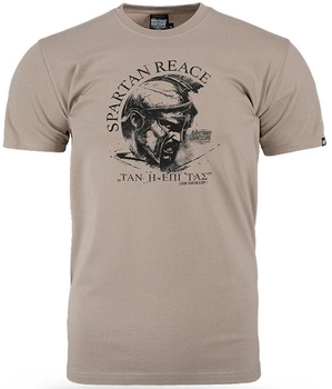 T-shirt DOBERMANS SPARTAN REACE TS374 beżowy