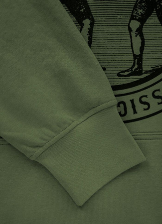 Bluza PIT BULL TRICOT VINTAGE BOXING oliwkowa kaptur