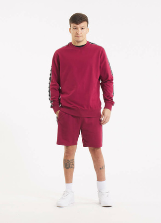 Bluza PIT BULL Tricot Terry TAPE NUGGET bordowa prosta